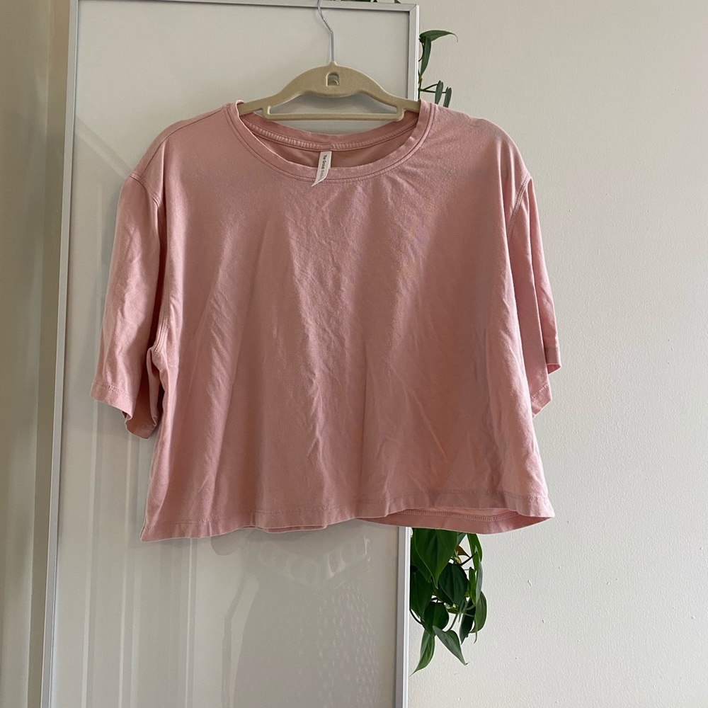 Babaton pink crop top